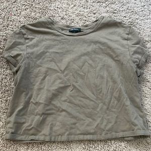 Cropped Green Tee